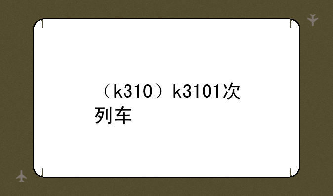 （k310）k3101次列车